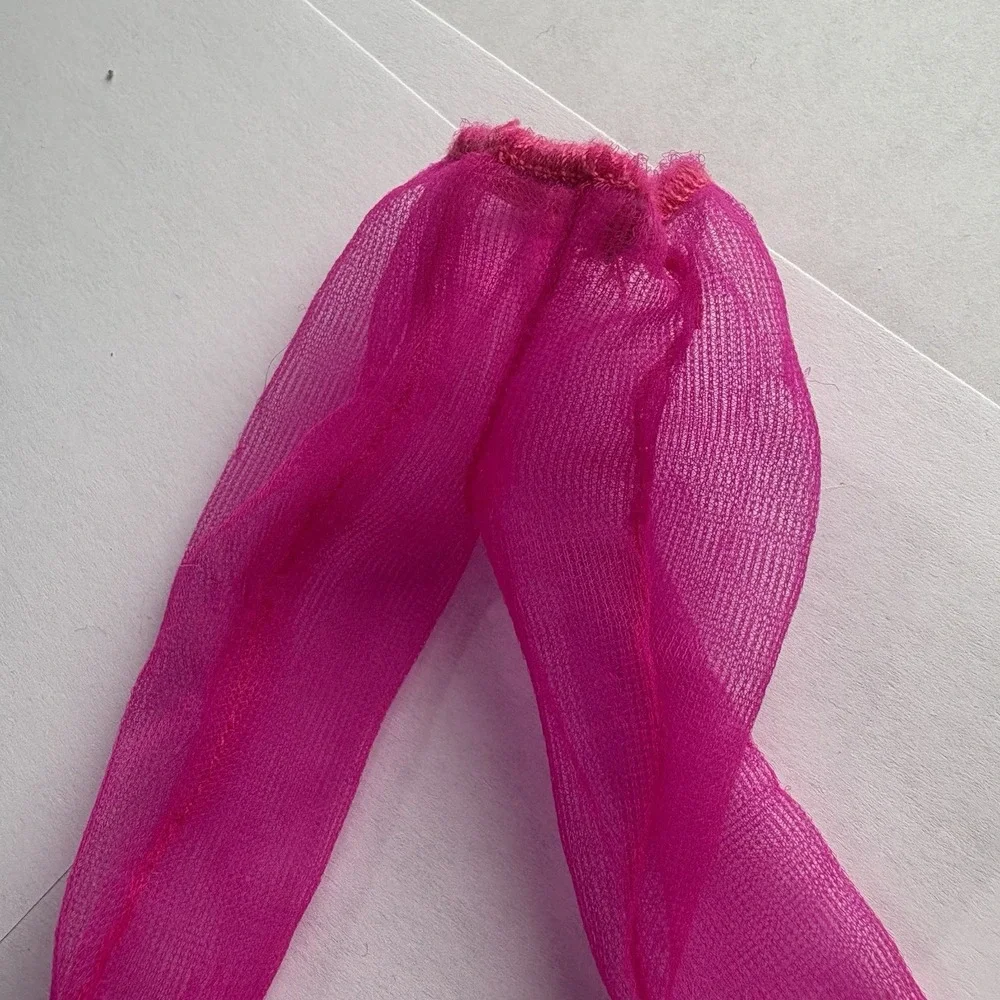 Vintage Barbie Pink Magenta Sheer Pantyhose Tights